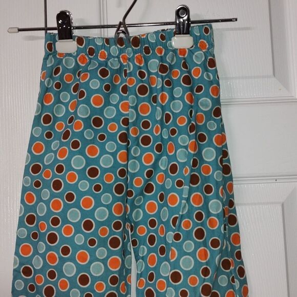 Turtle and Pumpkin polka dot ruffle wide leg  fall pants Sz 6 - Picture 3 of 6